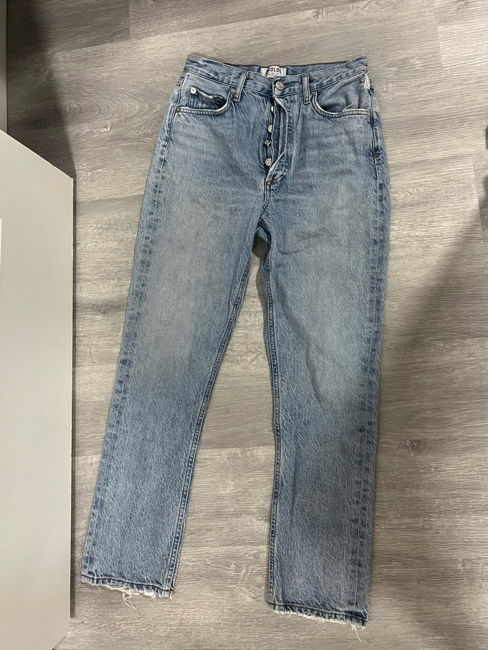 Agolde Light Blue Straight Leg Women's Jeans